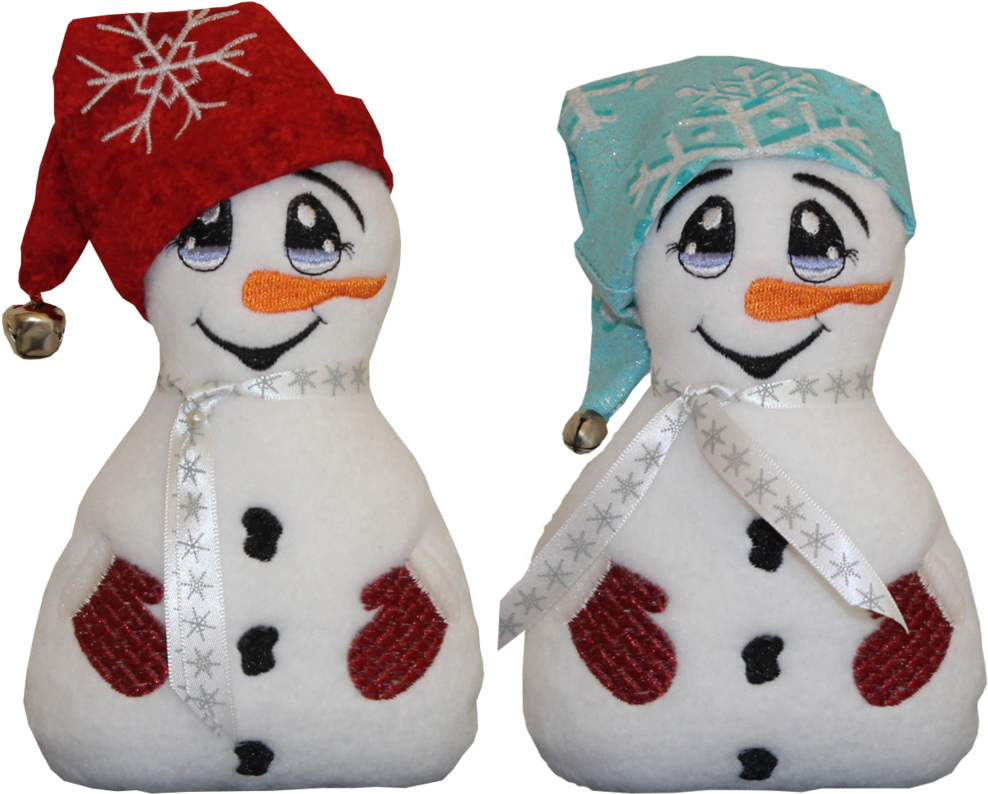 Ith Snowman Stuffie And Hat - Stuffed Toy (1024x825), Png Download