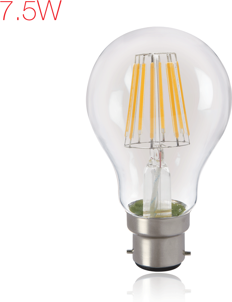 Brightfill Led Filament A60 - Incandescent Light Bulb (1200x1140), Png Download
