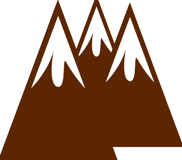 Mountains Clip Art At Clker - Snow Mountain Clip Art (600x527), Png Download