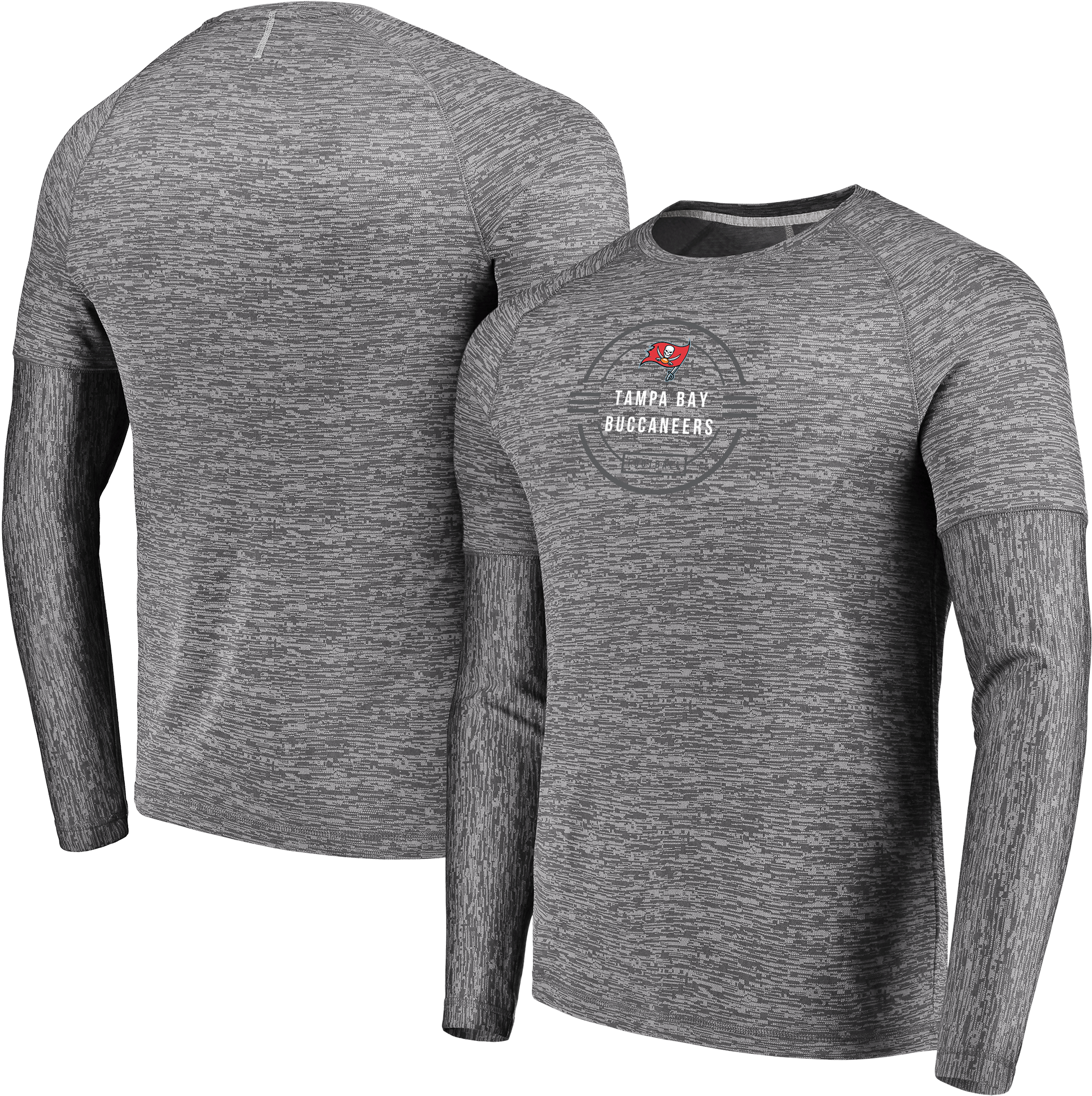 Majestic Buccaneers Men's Grey Long Sleeve Ultra Streak (2000x2000), Png Download