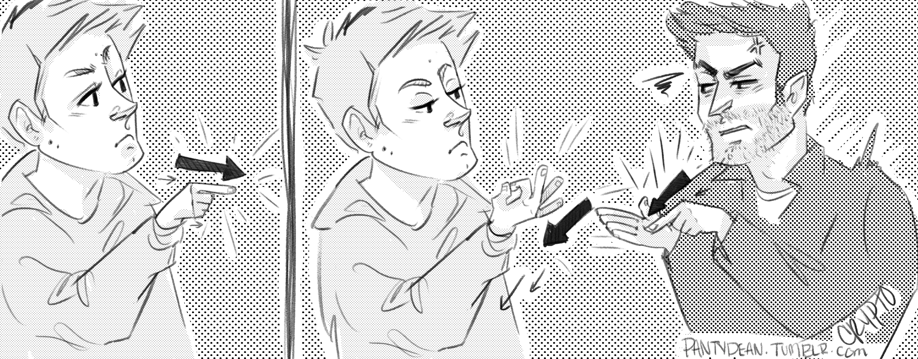 “stiles, What The Hell ” She Calls Out - Cartoon (3000x1173), Png Download