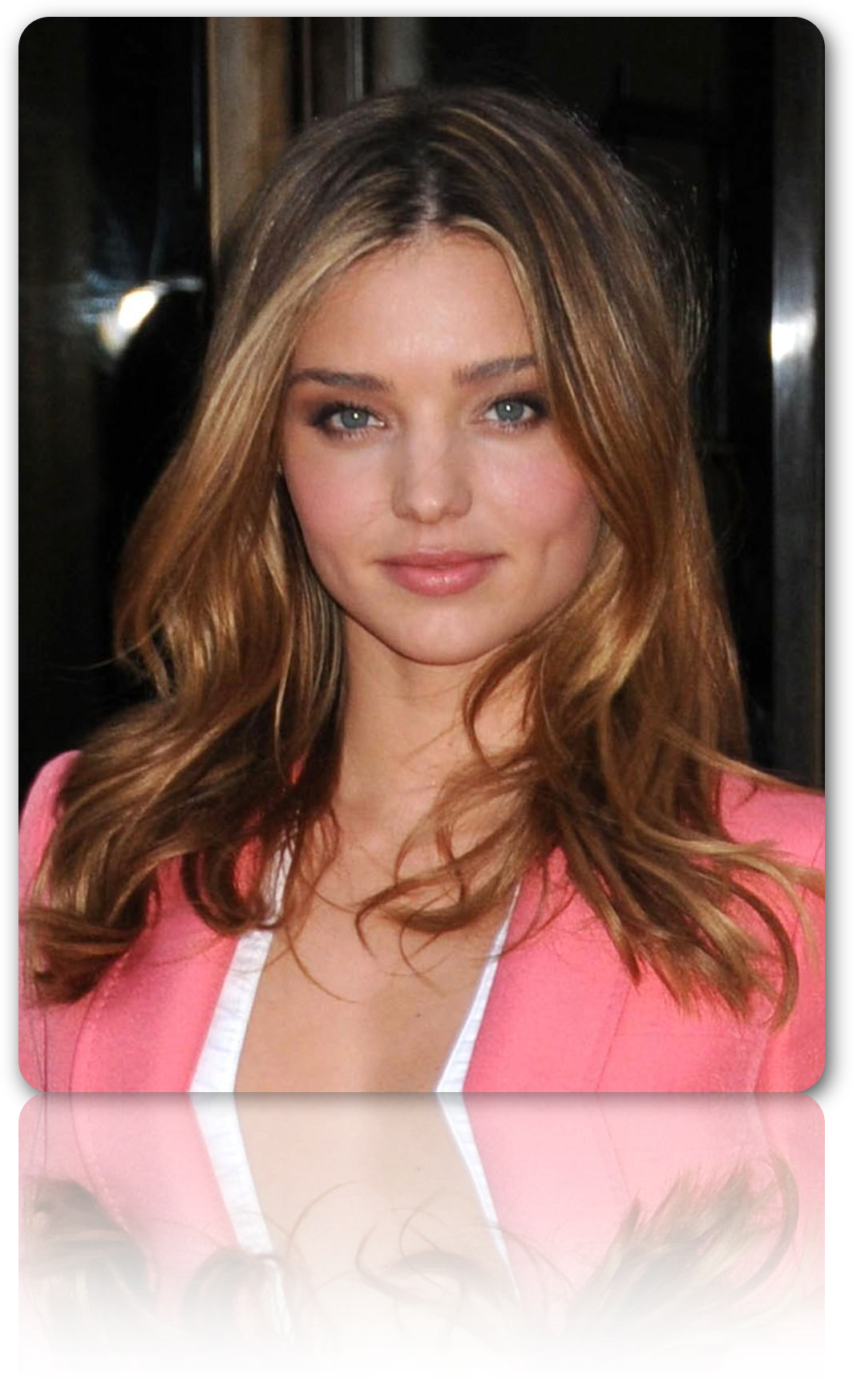 탁군의 헤어 이야기 - Miranda Kerr Make Up (1064x1746), Png Download