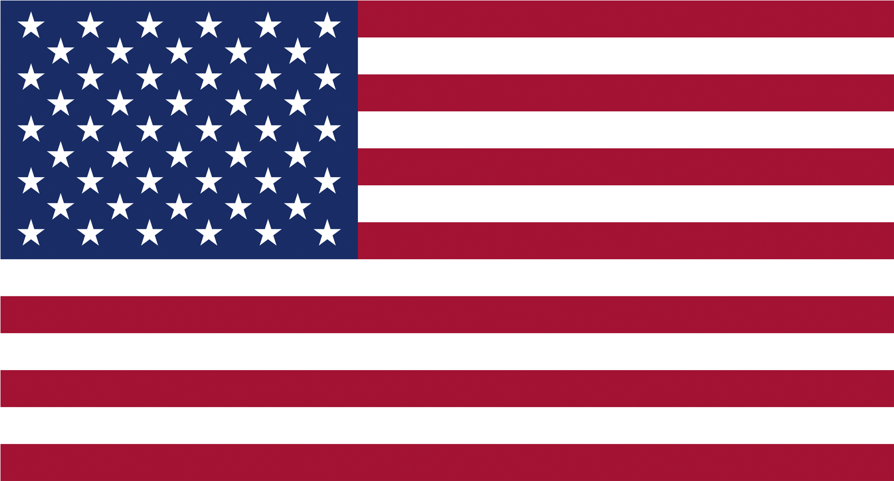 English - Plain American Flag (1920x1200), Png Download