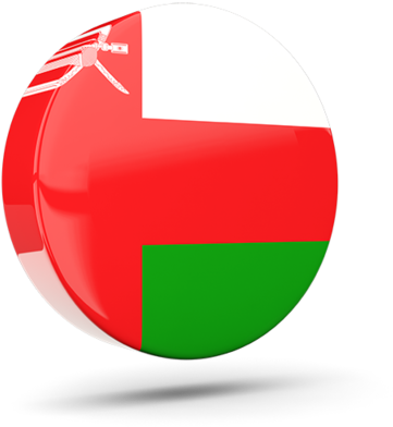 Illustration Of Flag Of Oman - Circle (640x480), Png Download
