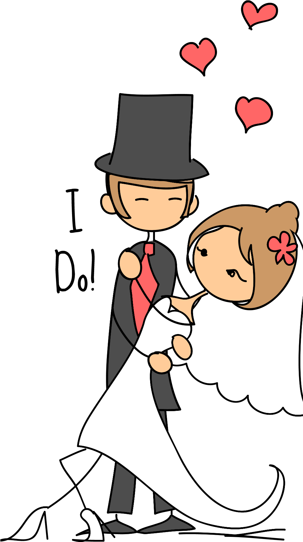 Cute Hug Love Friends Cool Wallpaper Anniversary Wishes - Wedding Day Cartoon (1000x2000), Png Download