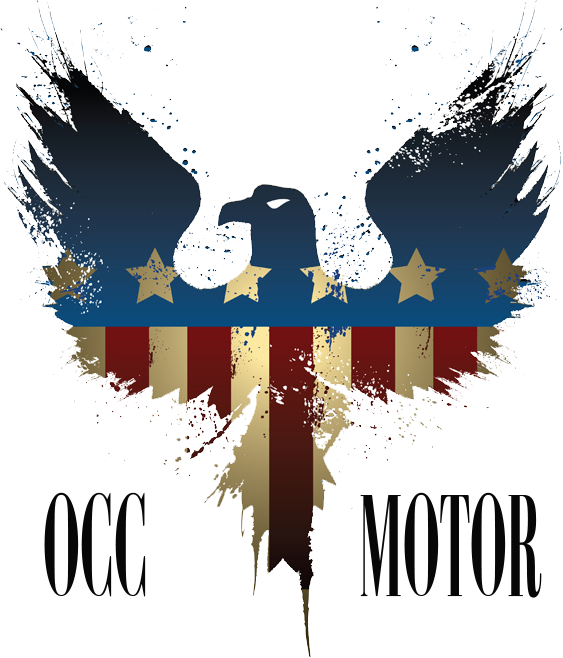 Occ Motors - Phoenix With American Flag (563x658), Png Download