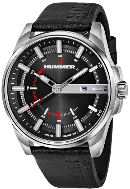 Hummer Hm1006-1332 - Iwc Aquatimer Black Dial (500x666), Png Download