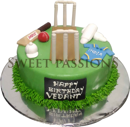 Cricket Cake Theme - Squiggly Line (629x600), Png Download