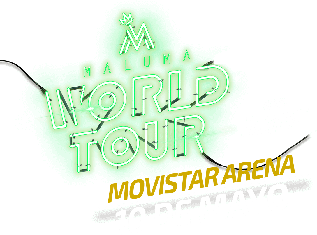 Maluma - F - A - M - E - World Tour 2019 - Movistar - Calligraphy (1095x814), Png Download