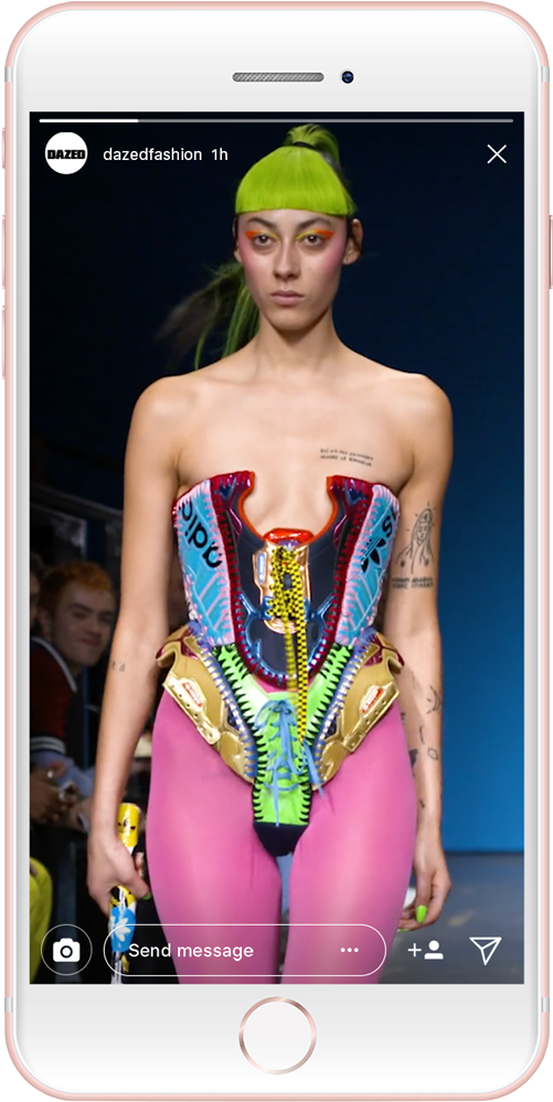 Igtv Exmaple Adidas - Fashion Show (500x1024), Png Download