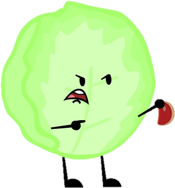 Lettuce - Cartoon (550x400), Png Download
