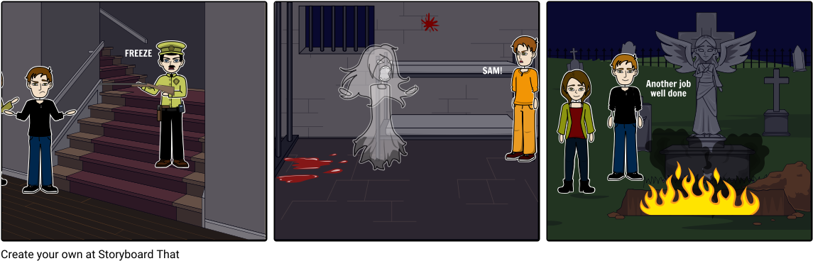 Supernatural Ghost Nurse At Jail - Cartoon (1164x385), Png Download