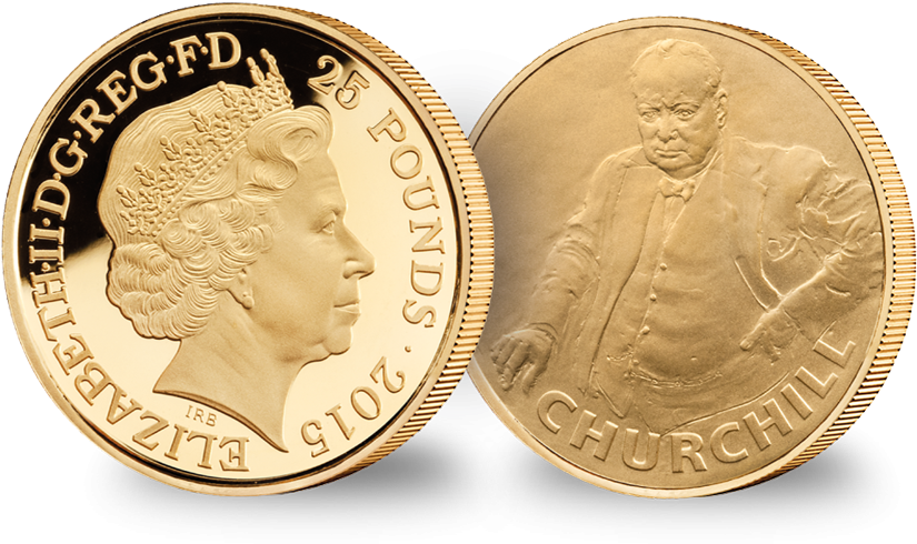Battle Of Britain Hand-painted Pnc With Churchill Gold - Cash (1000x570), Png Download
