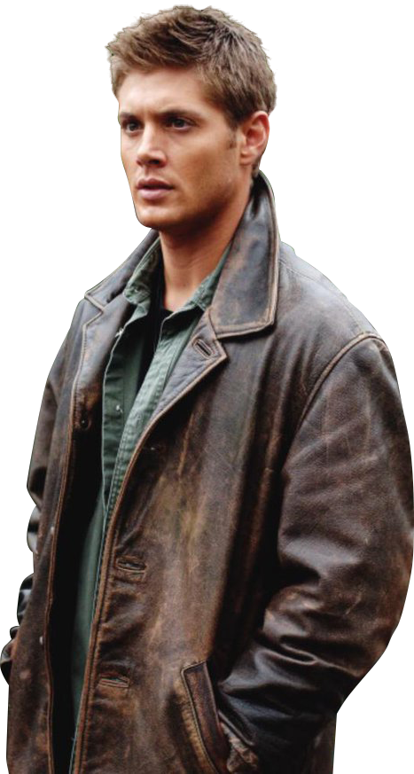 Leather Jacket Dean Winchester (401x750), Png Download