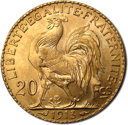 French Rooster Gold Coins - Rooster Gold Coin (463x463), Png Download