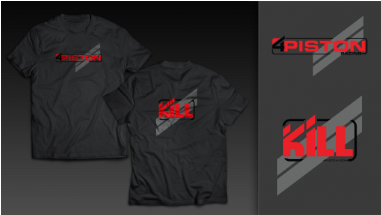 4 Piston "kill" - Shirt (380x319), Png Download
