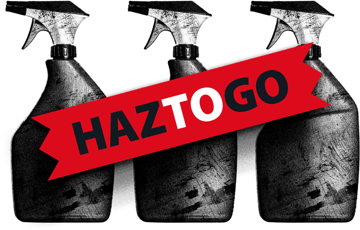 Haztogo Spray Bottles Artwork - Bottle (780x523), Png Download