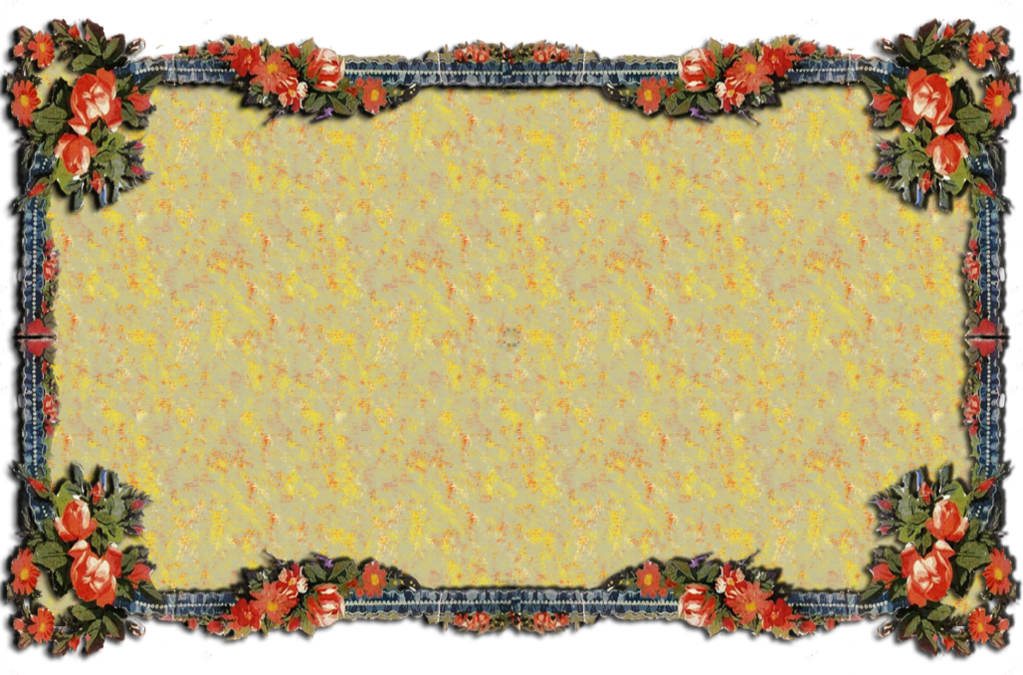 More Like Jinifur Vintage Parrots By Jinifur - Border For Rose (1023x675), Png Download