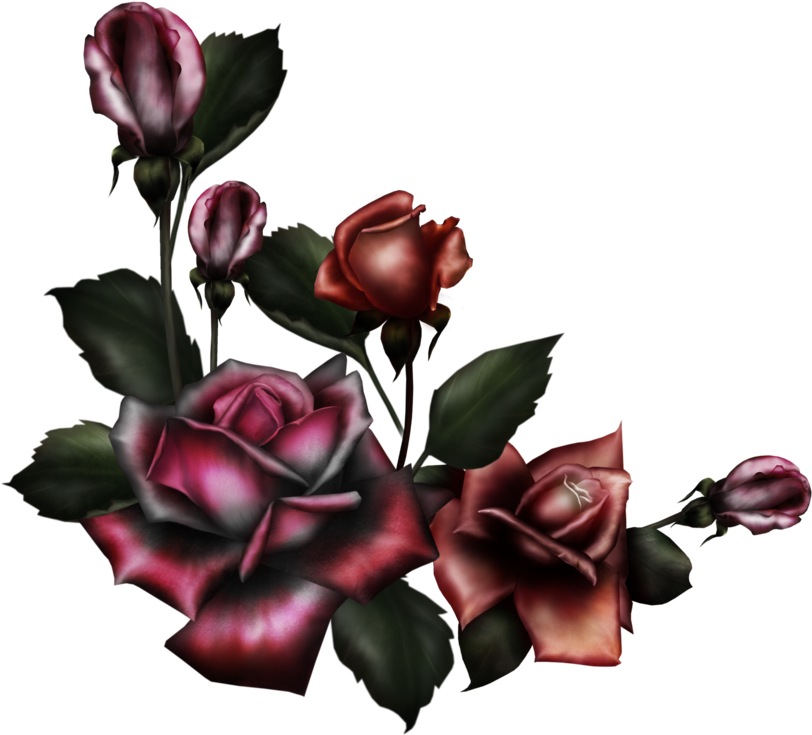 Free Gothic Design Cliparts, Download Free Clip Art, - Gothic Rose Png (900x910), Png Download