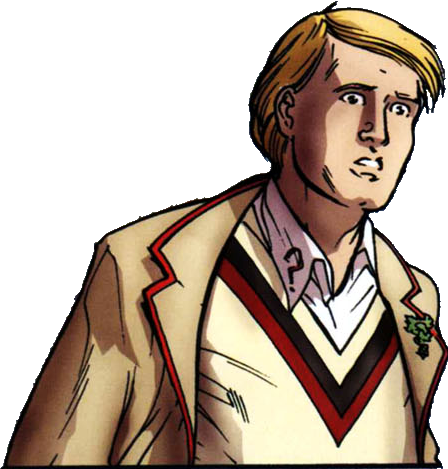 Fifth Doctor Comic - Doctor Who Comic Png (448x469), Png Download