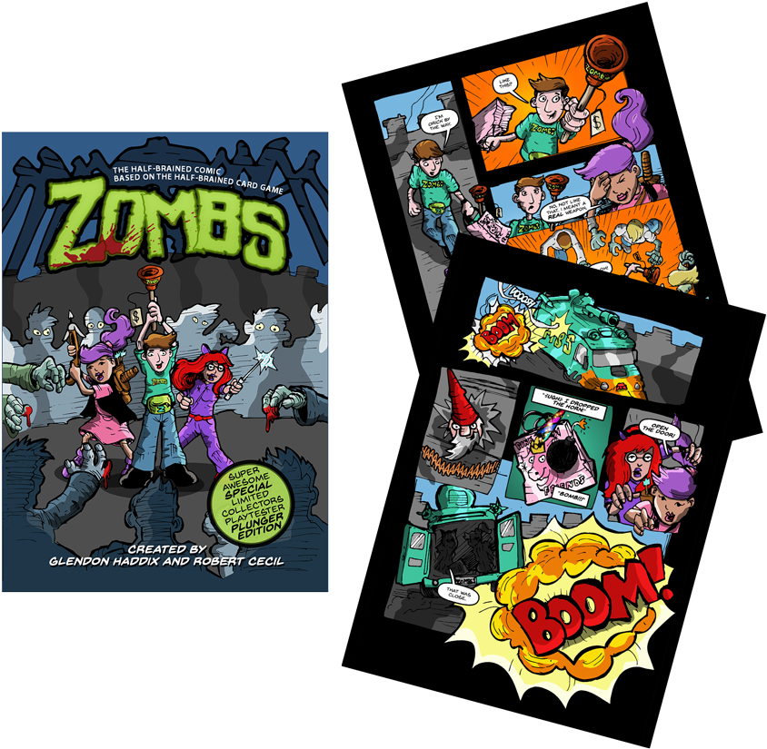 Official Comic Of The Zombs Card Game Is Coming Soon - Comics (880x900), Png Download