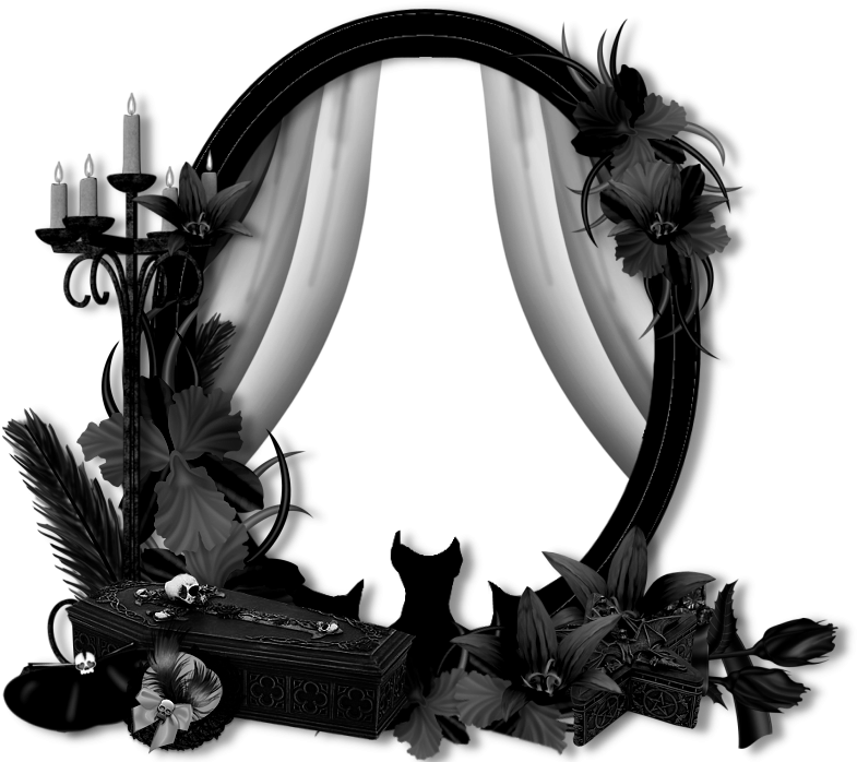 Cluster Frame 2a - Goth Frame Transparent Png (800x800), Png Download