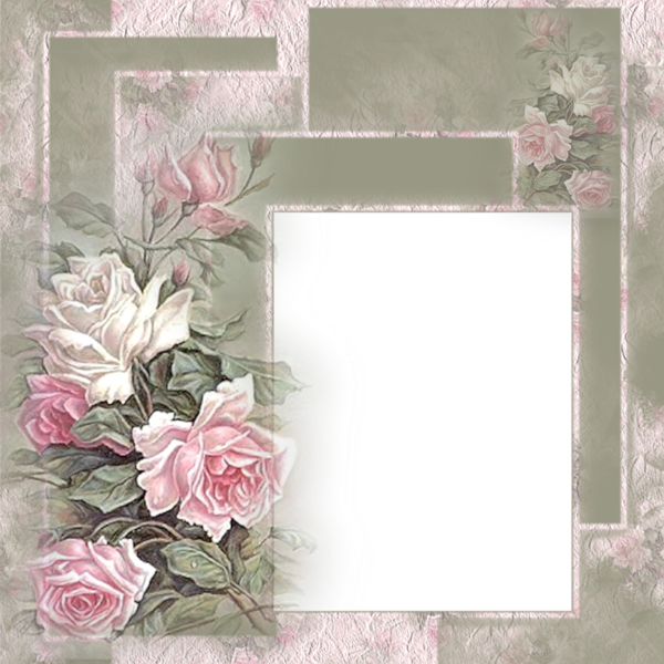 Scrapbook Frames, Scrapbook Layouts, Scrapbook Paper, - Cadre Png Flower (600x600), Png Download