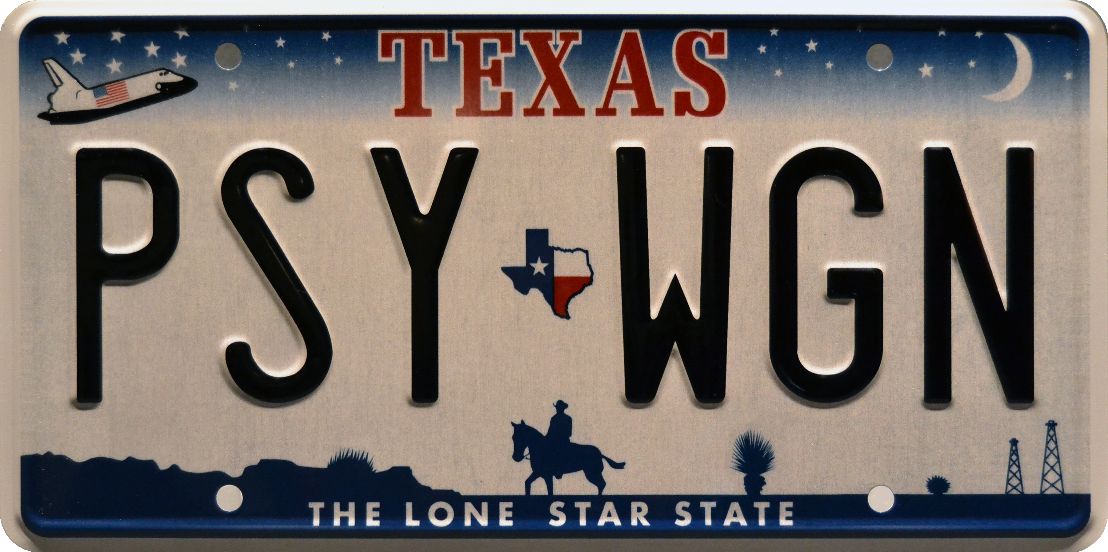 Psy Wgn Prop Plate Movie Memorabilia From Kill Bill - Jordan Spieth Masters & U.s. Open Champion Texas (4200x2400), Png Download