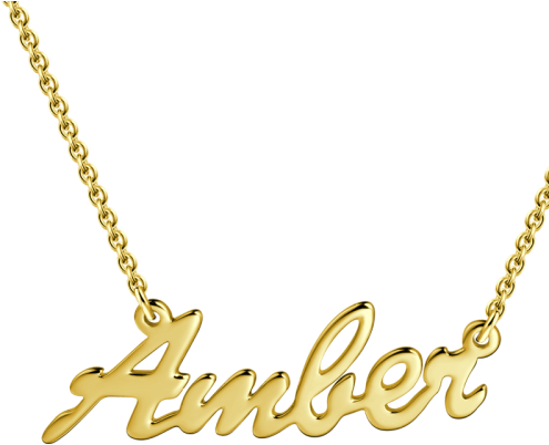 @ Personalized Name Necklace Rose Gold (500x500), Png Download