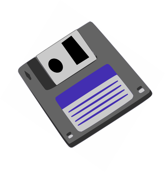 Floppy Disk Clip Art (570x594), Png Download