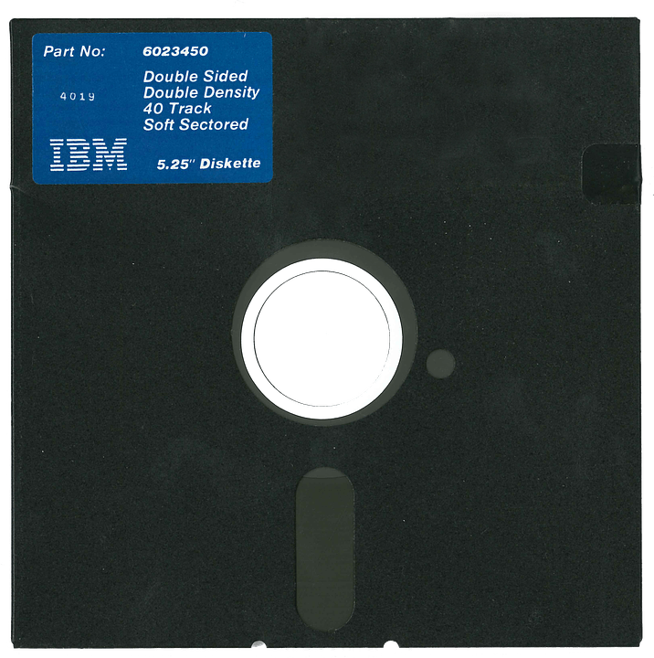 Vintage Floppy Disk - Floppy Disk 5 25 (716x720), Png Download