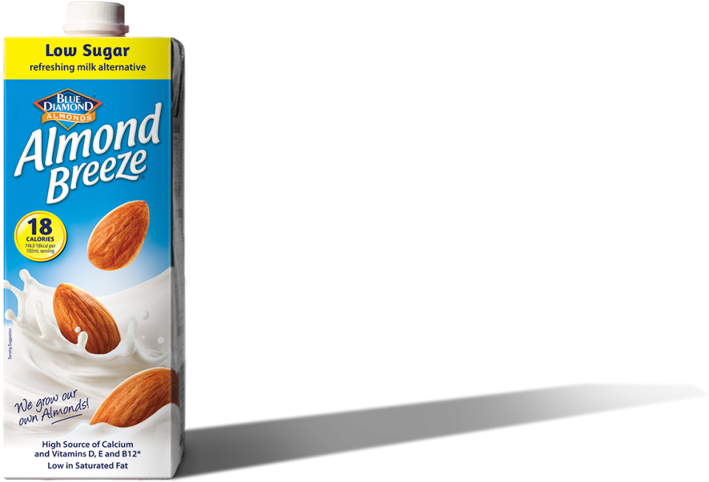 Low Sugar Almond Breeze - Almond Breeze Vanilla Almond Milk (1024x694), Png Download