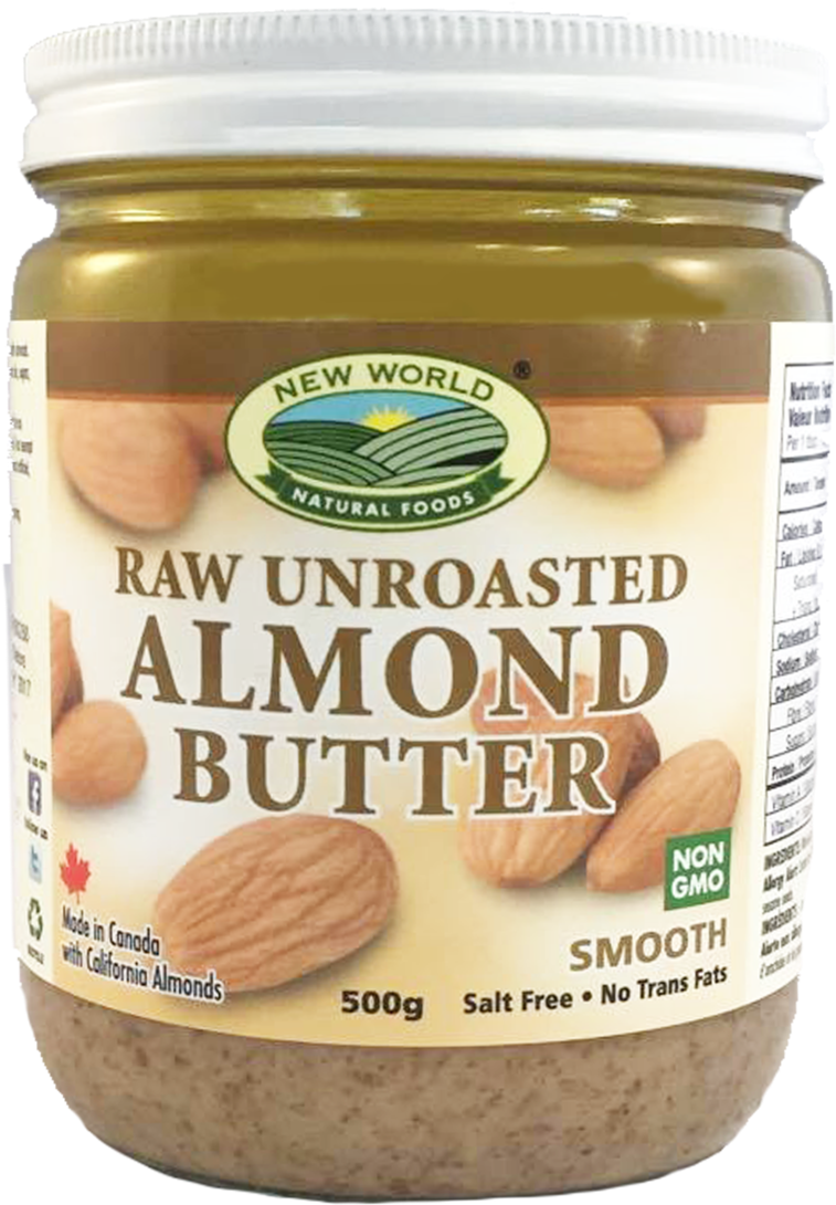 Raw Almond Butter Smooth Natural - Almond Butter 500g (1000x1499), Png Download