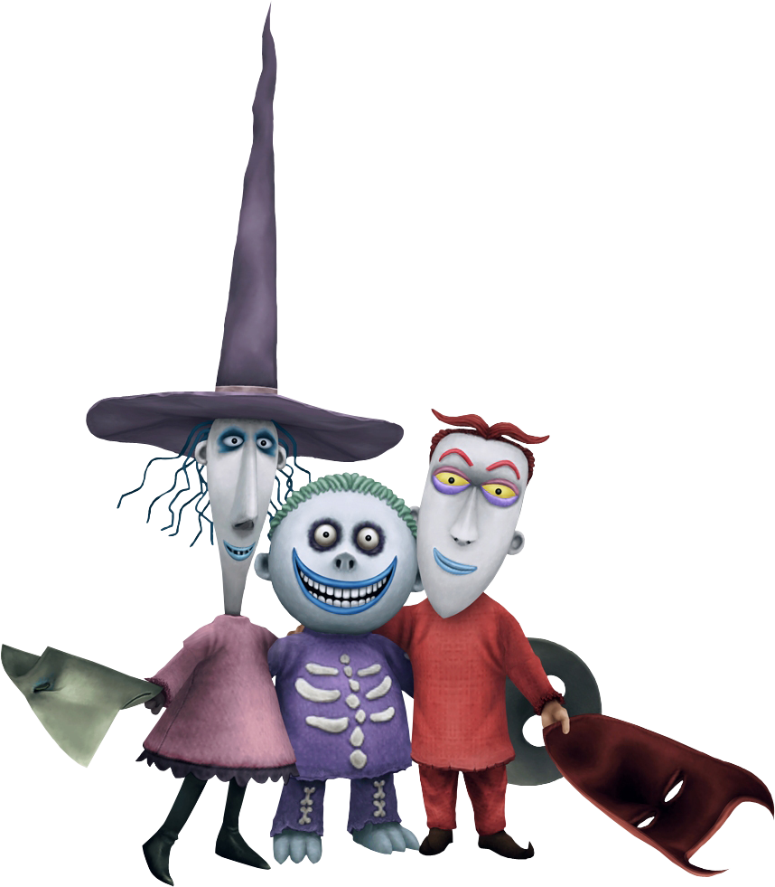 Nightmare Before Christmas Oogie's Revenge Lock, Shock, - Lock Shock And Barrel (858x981), Png Download