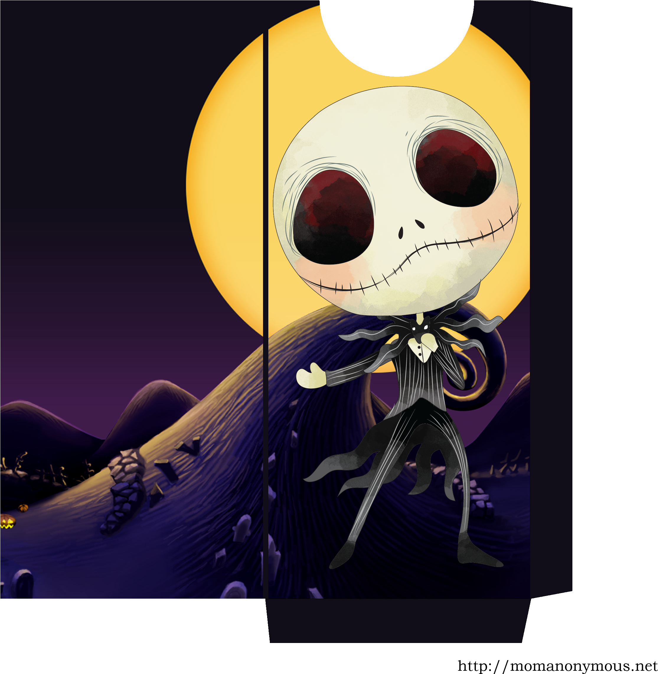 Nightmare Before Christmas Candy Bar Wrapper Jack - The Nightmare Before Christmas (2550x2861), Png Download