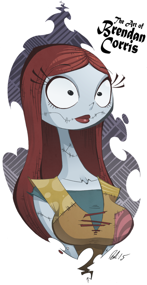 The As Of Brendan Corris Jack Skellington Vertebrate - Sally Skellington Fan Art (600x1096), Png Download