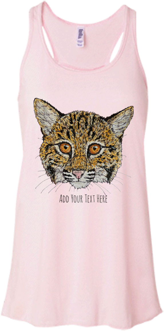 Cooper Bobcat B8800 Bella Canvas Flowy Racerback Tank - Shirt (1155x1155), Png Download