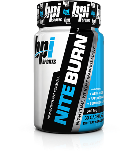 Best Weight Loss Supplements - Nite Burn Bpi (450x510), Png Download