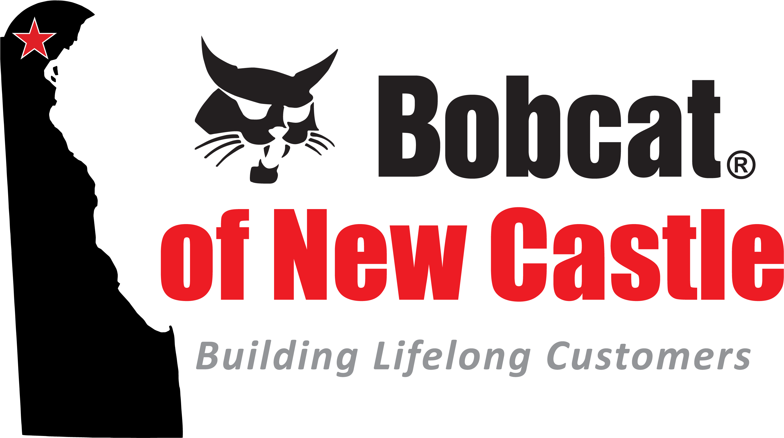 Download Bobcat Of New Castle Logo - Bobcat Head Black Bobcat Head Black Bib (3521x1719), Png Download