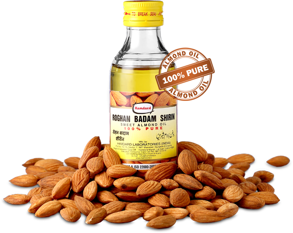 Hamdard Roghan Badam Shirin - Roghan Badam (591x471), Png Download