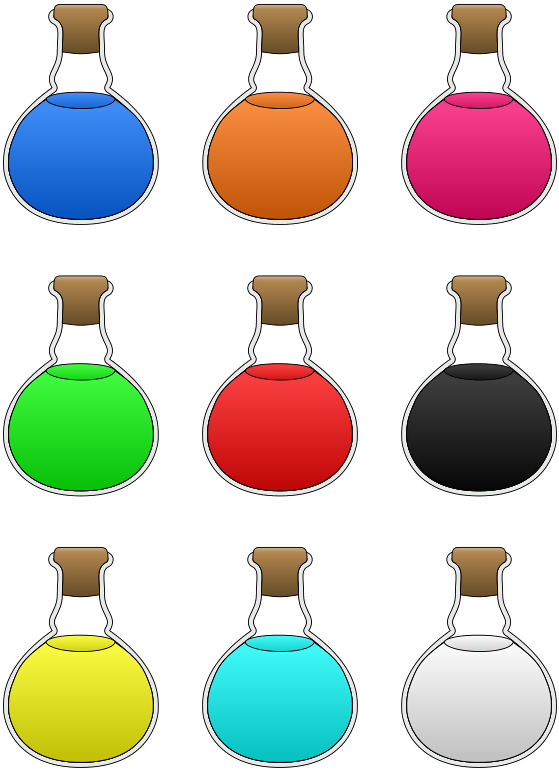 Potions Clipart (599x800), Png Download