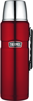 2l Stainless King™ Stainless Steel Vacuum Insulated - Thermos Stainless King Flask - Matt Black (1.2l) (350x350), Png Download