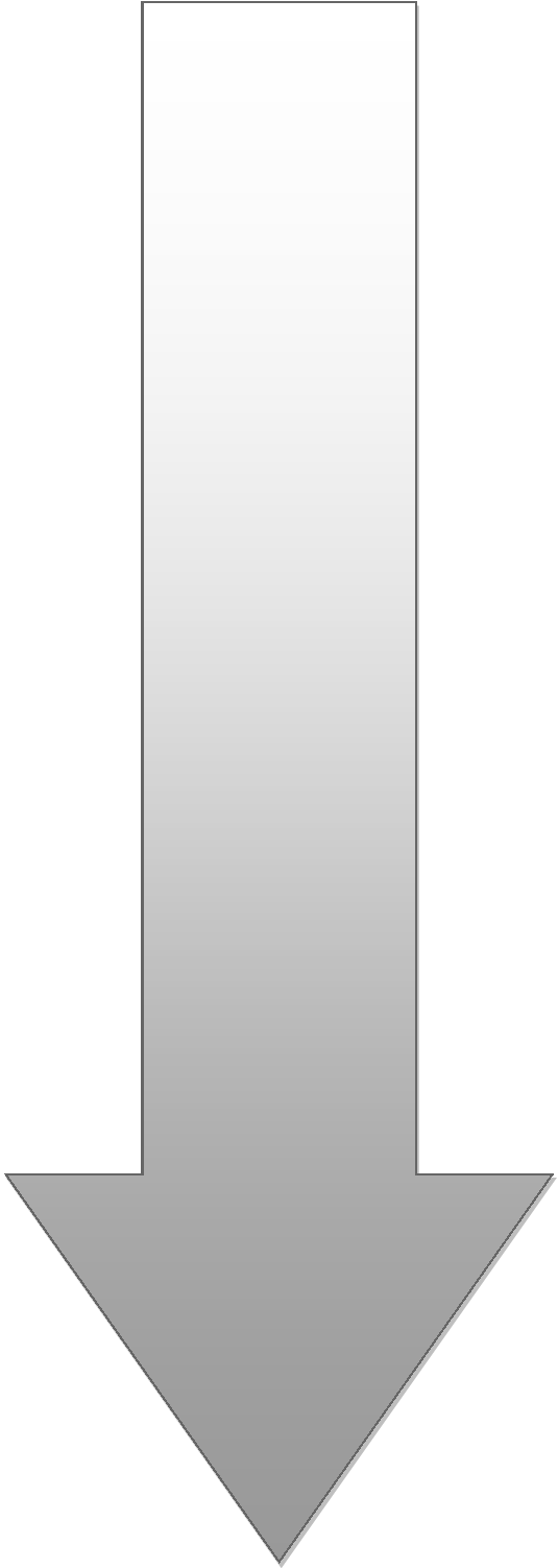 Downwards Arrow Black Gradient - Portable Network Graphics (535x1502), Png Download