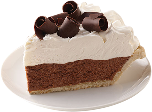 Gourmet French Silk Pie 10 Inch - French Silk Pie Slice (600x445), Png Download