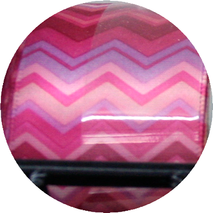 Chevron Print Ribbon- Pink/ Purple - Circle (750x750), Png Download