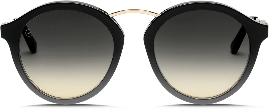 Electric Mixtape Sunglasses-gloss Black/ohm Black Gradient - Mykita Maison Mykita Margiela Sunglasses (1000x500), Png Download