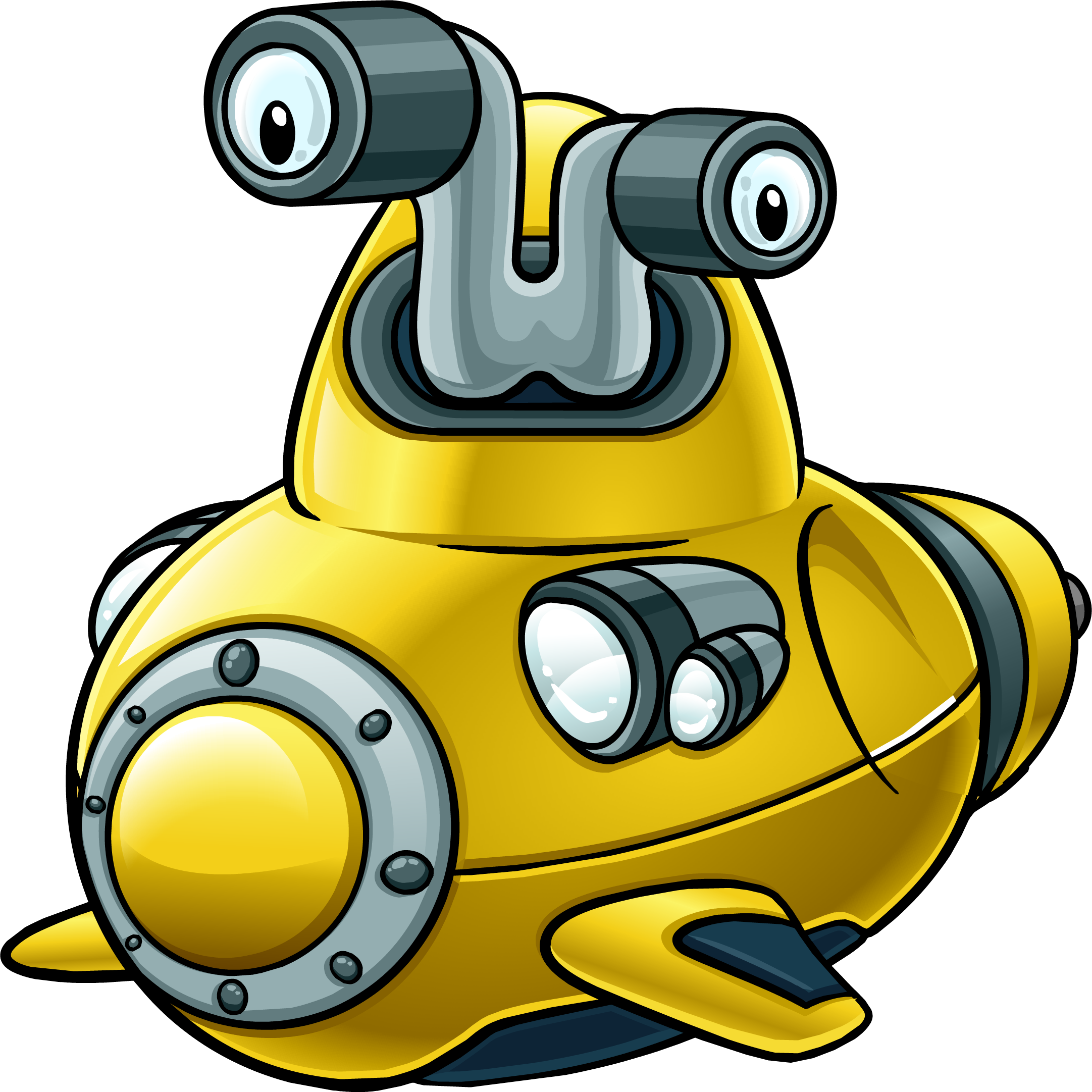 Submarine Suit - Club Penguin Submarine (2163x2163), Png Download