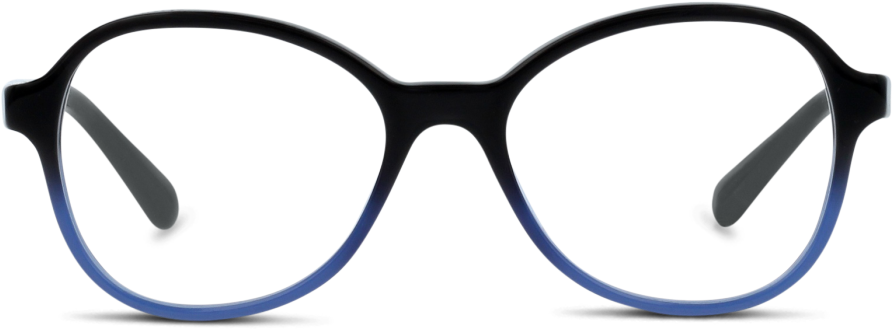 Lunettes De Vue Chanel 3340 1558 Black Gradient Blue - ジンズ ジュニア デコレート (1000x468), Png Download