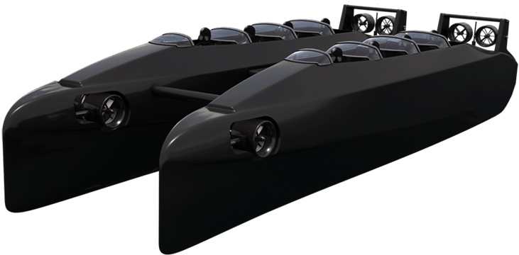 New Hybrid Speedboat/submarine, Intended For Maritime - Boat (736x375), Png Download