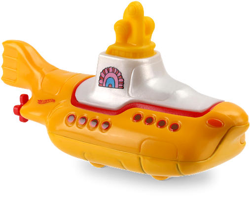 The Beatles Yellow Submarine - Hot Wheels 2018 Yellow Submarine (892x407), Png Download